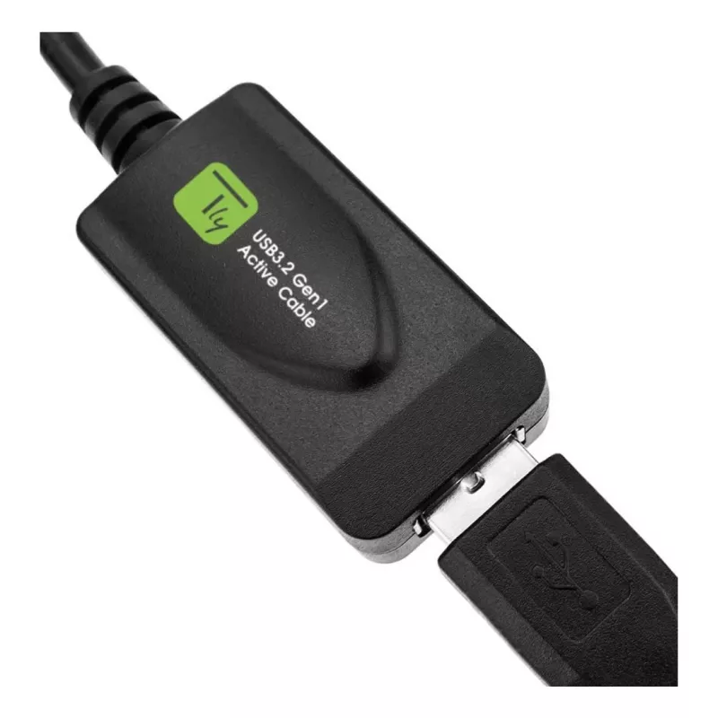 Techly ICUR3050G Kabel USB USB 3.2 Gen 1 (3.1 Gen 1) 5 m USB A Czarny
