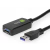 Techly ICUR3050G Kabel USB USB 3.2 Gen 1 (3.1 Gen 1) 5 m USB A Czarny