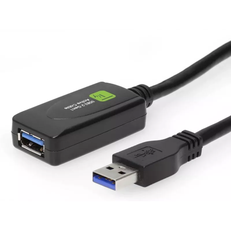 Techly ICUR3050G Kabel USB USB 3.2 Gen 1 (3.1 Gen 1) 5 m USB A Czarny