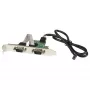 StarTech.com 24in Wewnętrzny adapter złącza USB na płycie głównej na 2 porty szeregowe RS232