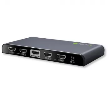 Techly Rozdzielacz HDMI 2.0 4K UHD 3D 4-drożny, HDMI, 4x HDMI, 3840 x 2160 pikseli, Czarny, 4K Ultra HD, 30 m