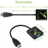 Techly Kabel konwerter adapter HDMI na VGA z audio IDATA HDMI-VGA2A