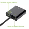 Techly Kabel Adapter Konwerter HDMI na VGA z Micro USB i Audio IDATA HDMI-VGA2AU