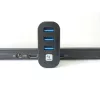 Techly IUSB3-HUB3-ROTB koncentrator interfejsu USB 3.2 Gen 1 (3.1 Gen 1) Type-A 5000 Mbit/s Czarny