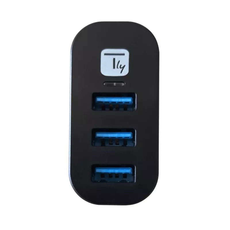 Techly IUSB3-HUB3-ROTB koncentrator interfejsu USB 3.2 Gen 1 (3.1 Gen 1) Type-A 5000 Mbit/s Czarny