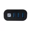 Techly IUSB3-HUB3-ROTB koncentrator interfejsu USB 3.2 Gen 1 (3.1 Gen 1) Type-A 5000 Mbit/s Czarny