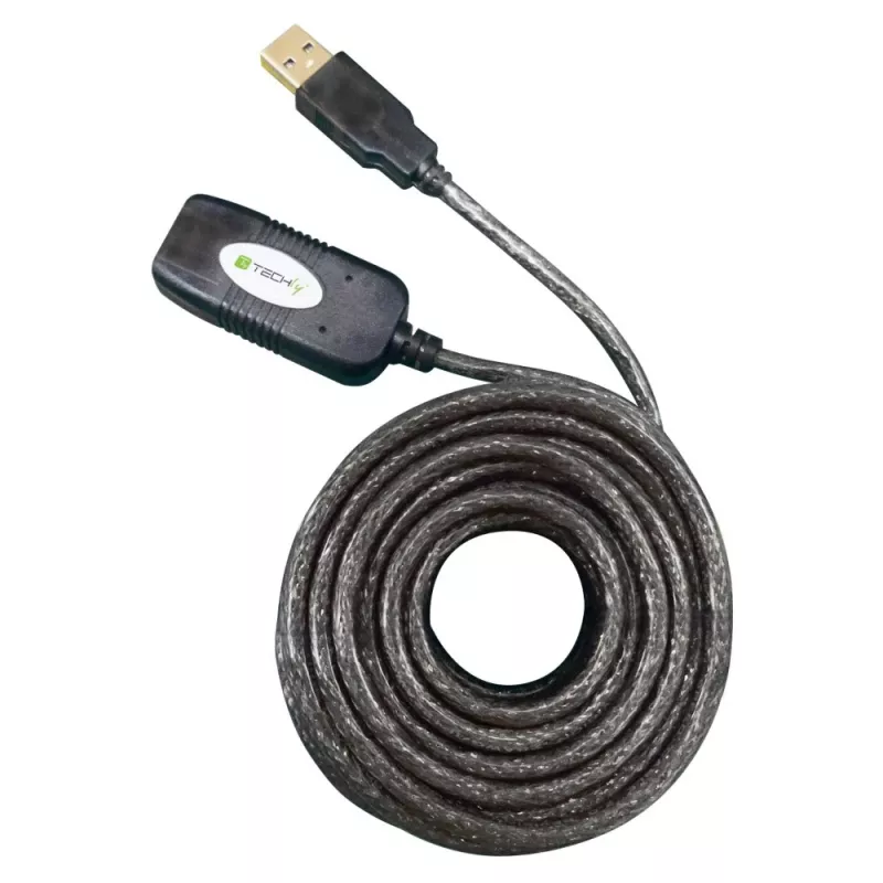 Przedłużacz aktywny USB 2.0 Hi-Speed 10m Techly IUSB-REP10TY