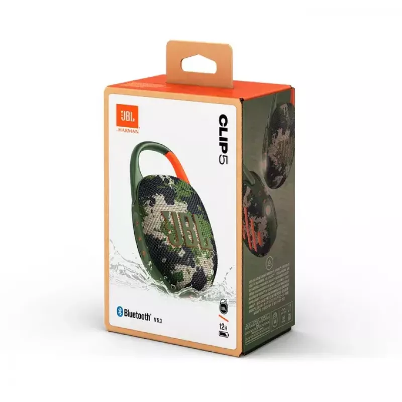 Mono Portable Speaker JBL Clip 5 Camouflage
