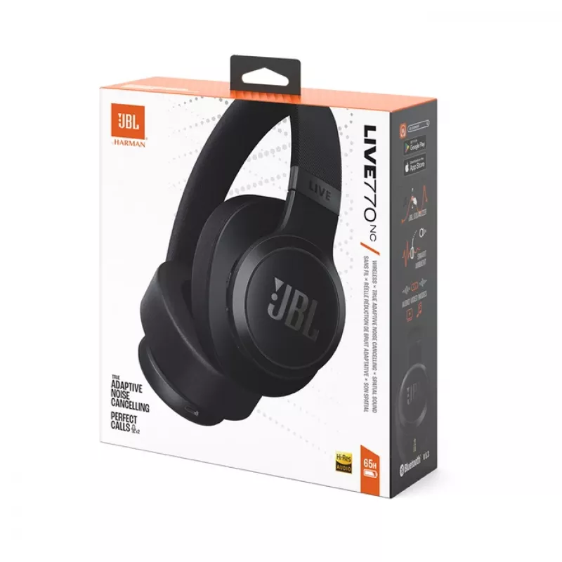 JBL Live 770NC Headset Wireless Head-band Calls/Music Bluetooth Czarny