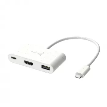 j5create JCA379EW - USB-C® na HDMI™ i USB™ Type-A z Power Delivery