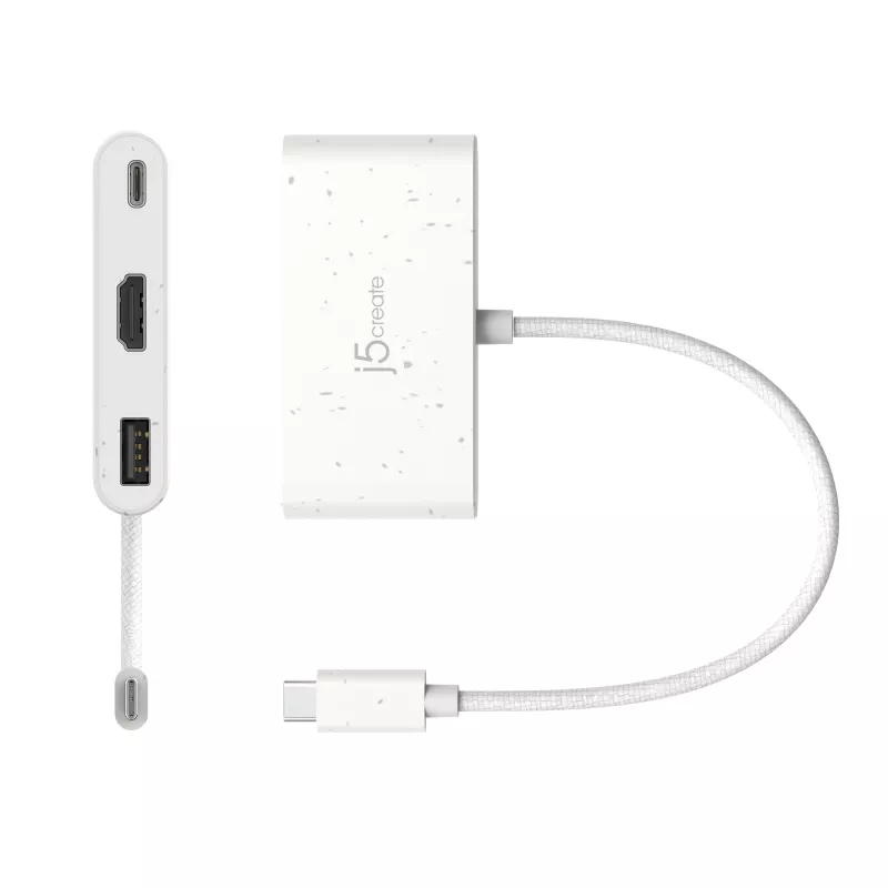 j5create JCA379EW - USB-C® na HDMI™ i USB™ Type-A z Power Delivery