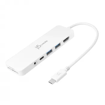 Multiadapter USB-C j5create JCD373-N 60W Power Delivery 4K
