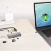 j5create JCD383 USB-C™ 9-w-1 Adapter Multifunkcyjny, Srebrny i Biały
