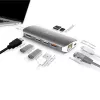 j5create JCD383 USB-C™ 9-w-1 Adapter Multifunkcyjny, Srebrny i Biały