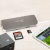 j5create JCD383 USB-C™ 9-w-1 Adapter Multifunkcyjny, Srebrny i Biały