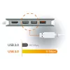 j5create JCD383 USB-C™ 9-w-1 Adapter Multifunkcyjny, Srebrny i Biały
