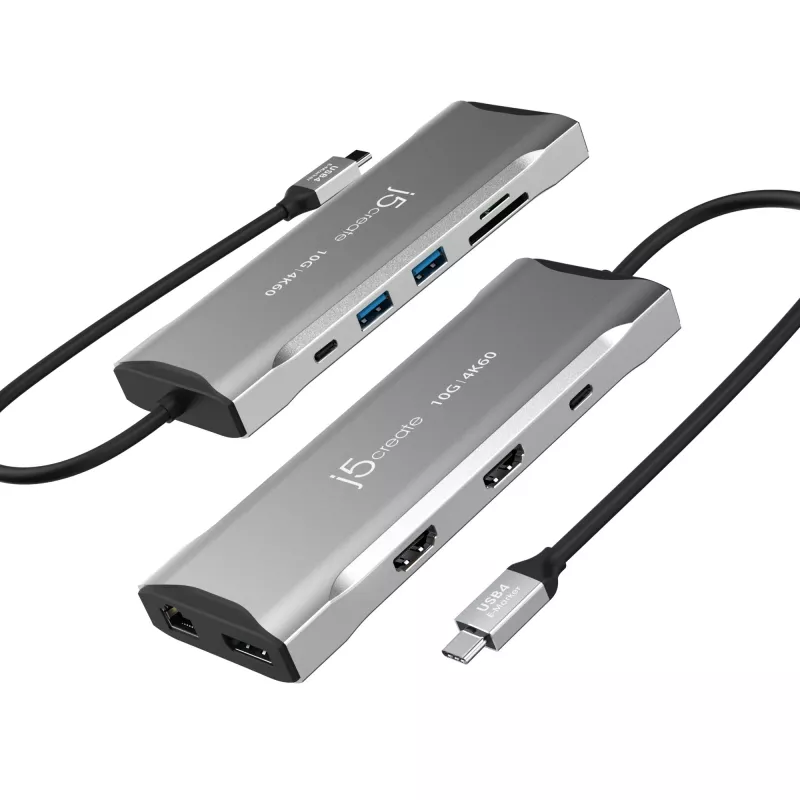 j5create JCD397-N 4K60 Elite USB-C Multi-Monitor Mini Dock przewodowy USB 3.2 Gen 1