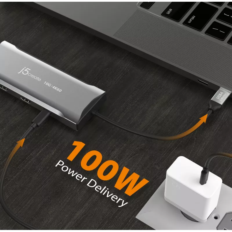 j5create JCD397-N 4K60 Elite USB-C Multi-Monitor Mini Dock przewodowy USB 3.2 Gen 1