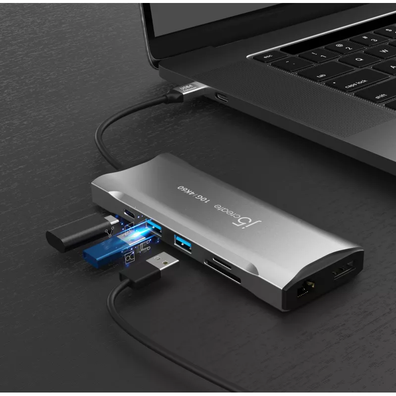 j5create JCD397-N 4K60 Elite USB-C Multi-Monitor Mini Dock przewodowy USB 3.2 Gen 1