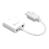 j5create JDA213 Przejściówka HDMI na VGA Biały 0,1 m 1920x1080P
