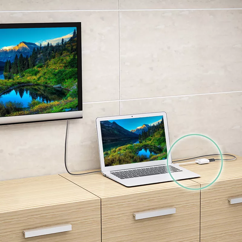 j5create JDA213 Przejściówka HDMI na VGA Biały 0,1 m 1920x1080P