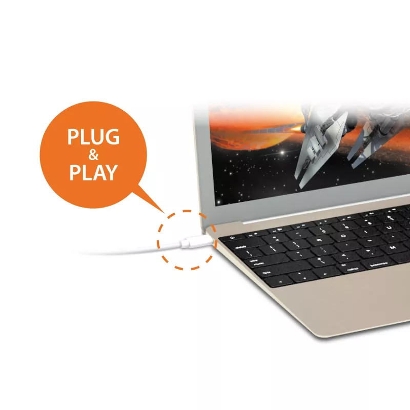 j5create JDA213 Przejściówka HDMI na VGA Biały 0,1 m 1920x1080P