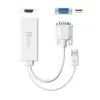j5create JDA214 Adapter wideo i audio VGA na HDMI biały 0,176 m