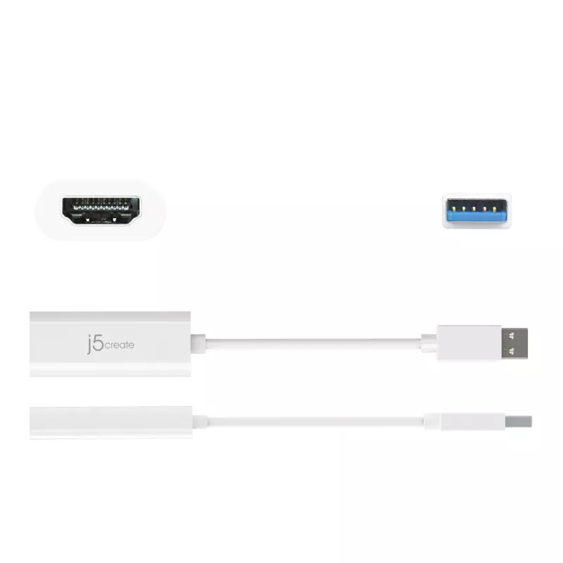 Adapter wielomonitorowy j5create JUA254 USB 3.0 HDMI, 3.2 Gen 1 (3.1 Gen 1), USB Typu-A, wyjście HDMI, 2048 x 1152 pikseli