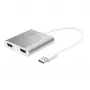 j5create JUA365 USB™ 3.0 na Dual HDMI adapter do wielu monitorów, srebrny