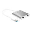 j5create JUA365 USB™ 3.0 na Dual HDMI adapter do wielu monitorów, srebrny