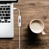 Kabel j5create JUCP14 USB-C™ 2.0 na USB-C™ z dynamicznym miernikiem mocy OLED, biały, 1,2 m