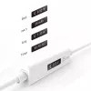 Kabel j5create JUCP14 USB-C™ 2.0 na USB-C™ z dynamicznym miernikiem mocy OLED, biały, 1,2 m