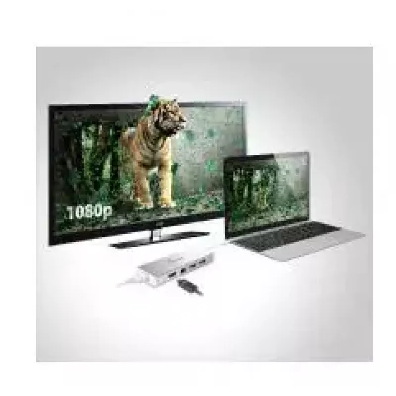 j5create JUD380 USB™ 3.0 Mini Dock, zawiera 1 port HDMI i 3 porty USB, srebrny