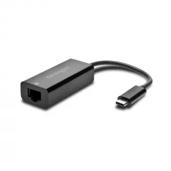 Kensington CA1100E Adapter USB-C na Ethernet, Przewodowy, USB Type-C, Ethernet, 1000 Mbit/s, Czarny