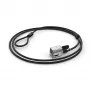 Kensington Keyed Cable Lock do Surface Pro i Surface Go, 1,8 m, Kensington, Klucz, Stal węglowa, Czarny, Srebrny