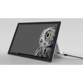 Kensington Keyed Cable Lock do Surface Pro i Surface Go, 1,8 m, Kensington, Klucz, Stal węglowa, Czarny, Srebrny
