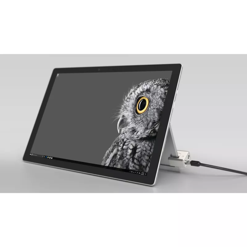 Kensington Keyed Cable Lock do Surface Pro i Surface Go, 1,8 m, Kensington, Klucz, Stal węglowa, Czarny, Srebrny