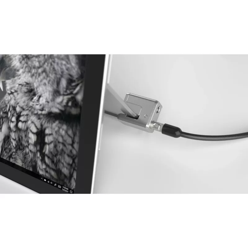Kensington Keyed Cable Lock do Surface Pro i Surface Go, 1,8 m, Kensington, Klucz, Stal węglowa, Czarny, Srebrny