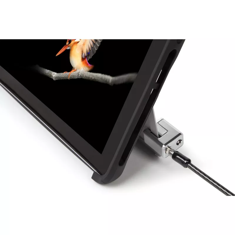 Kensington Keyed Cable Lock do Surface Pro i Surface Go, 1,8 m, Kensington, Klucz, Stal węglowa, Czarny, Srebrny