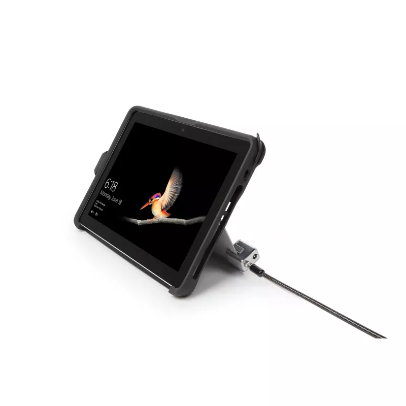 Kensington Keyed Cable Lock do Surface Pro i Surface Go, 1,8 m, Kensington, Klucz, Stal węglowa, Czarny, Srebrny