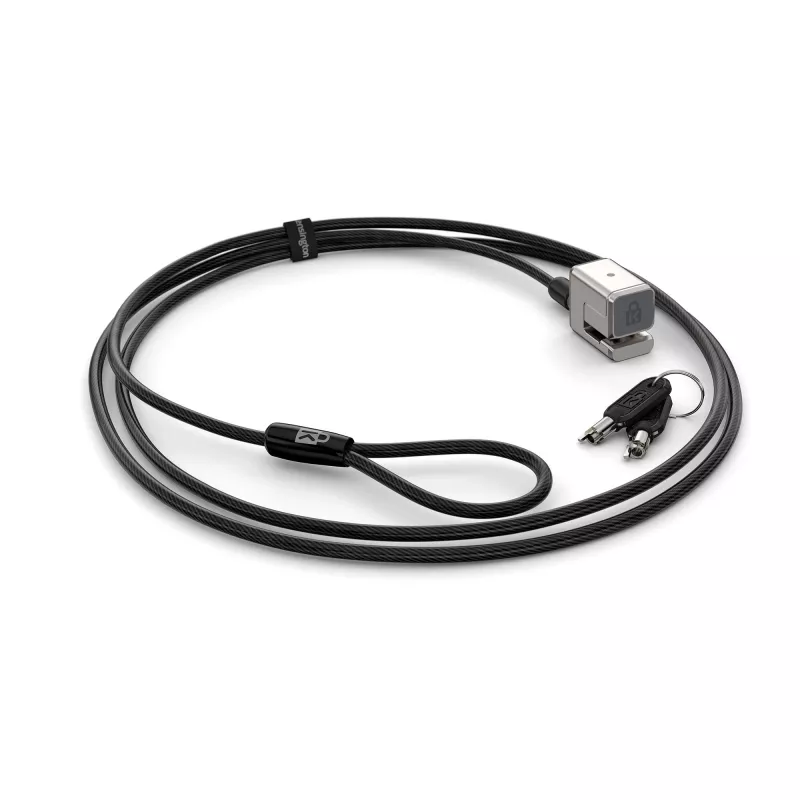 Kensington Keyed Cable Lock do Surface Pro i Surface Go, 1,8 m, Kensington, Klucz, Stal węglowa, Czarny, Srebrny