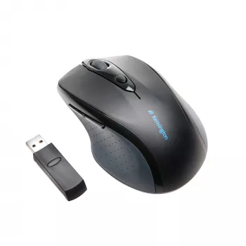 Kensington Pro Fit Bezprzewodowa mysz pełnowymiarowa, symetryczna, optyczna, RF Wireless, 1600 DPI, czarna