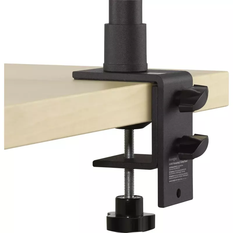 Statyw biurkowy do mikrofonu Kensington A1000 teleskopowy uchwyt C-Clamp czarny