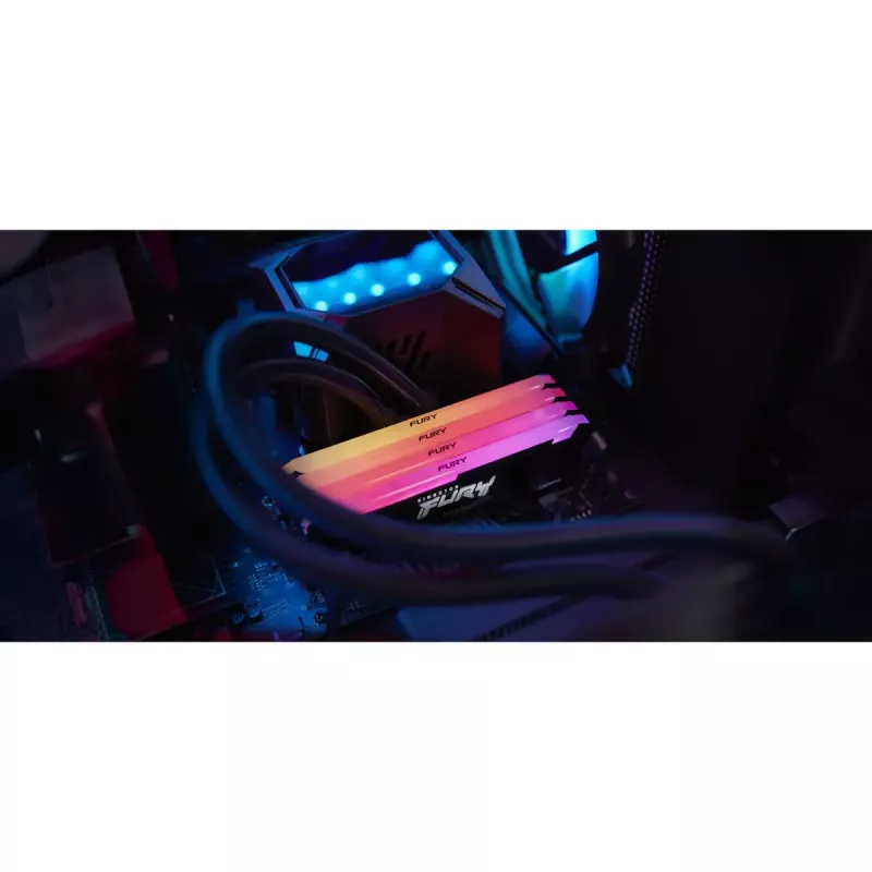 Kingston Technology FURY Beast 128GB 3600MT/s DDR4 CL18 DIMM (zestaw 4 szt.) RGB