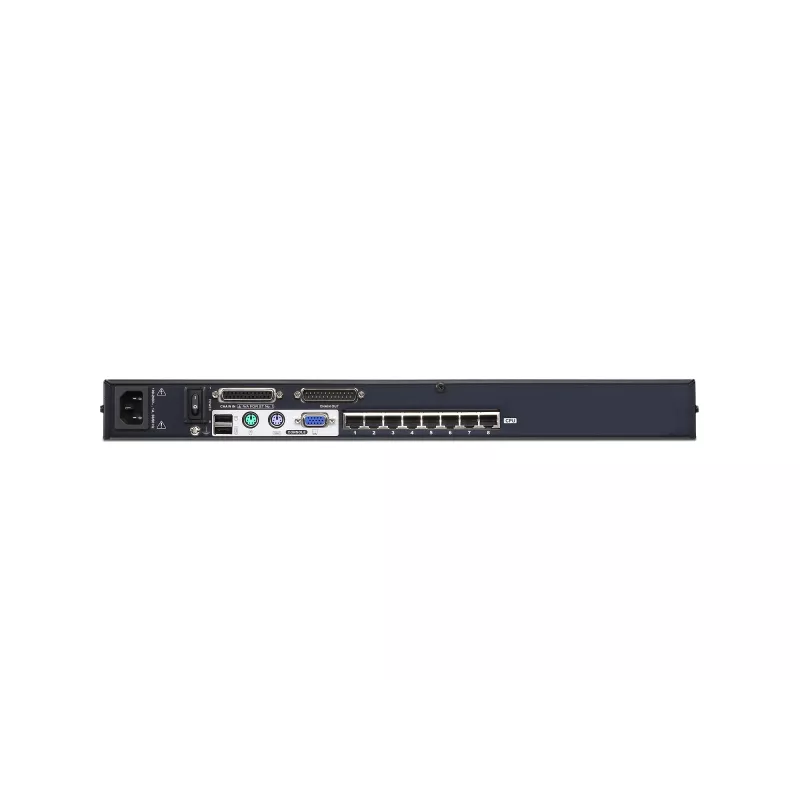 ATEN 8-portowy przełącznik KVM Cat 5e/6, 1920 x 1200 pikseli, Ethernet LAN, WUXGA, 5,1 W, czarny