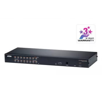 ATEN 16-Port CAT5e/6 KVM Over IP Switch, 1920 x 1200 pikseli, Ethernet LAN, WUXGA, 8,9 W, Czarny