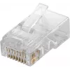 Łączówka przewodu Microconnect KON503-10 RJ45 półprzezroczysta