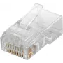 Łączówka przewodu Microconnect KON503-10 RJ45 półprzezroczysta