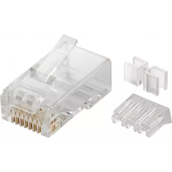 Złącze przewodowe Microconnect KON505-10 RJ45 Przezroczyste