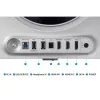 Monitor OLED Samsung G60SD 27 cali LS27DG602SUXEN — 2560x1440 QHD, 0,03 ms, kąt widzenia 178°, hub USB 3.2, VESA, srebrny